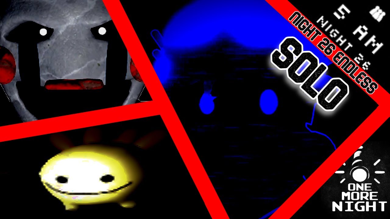 Roblox One More Night: Night 26 Endless SOLO + New Night 20 Ending (Nights 20-26)