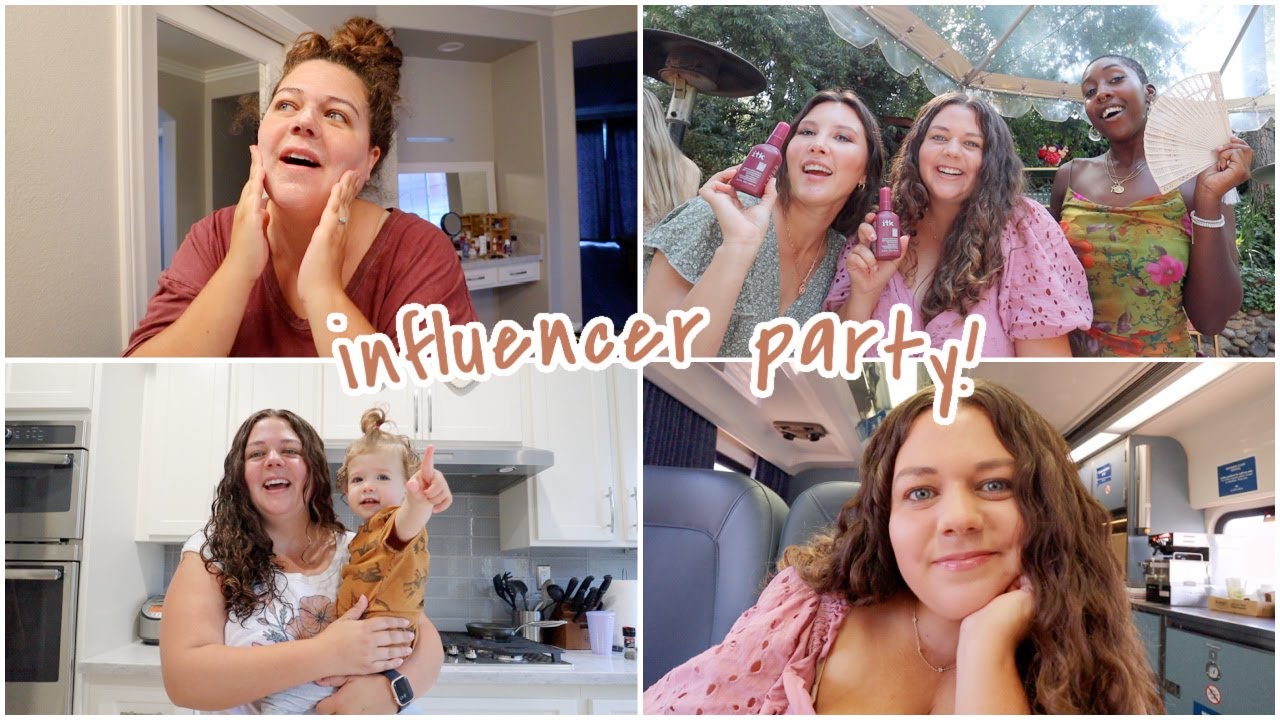 get ready with me for an influencer party! (makeup + skincare favs)