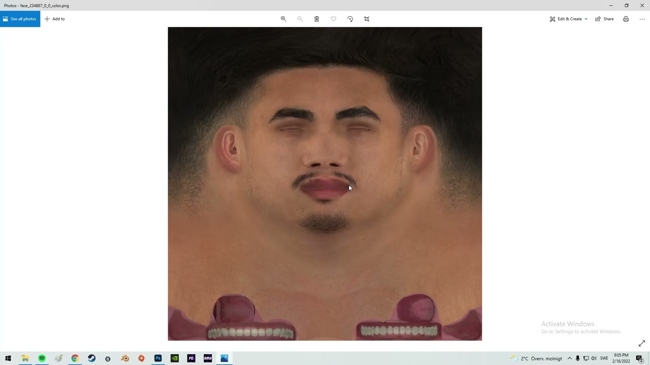 FIFA 22 FACEMAKING TIP - Create perfect Front image and Texture. By Maijna Facemaker
