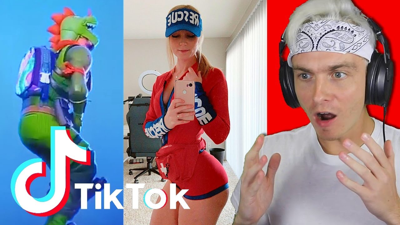 reacting to fortnite tik toks and trying not to laugh... (very funny)