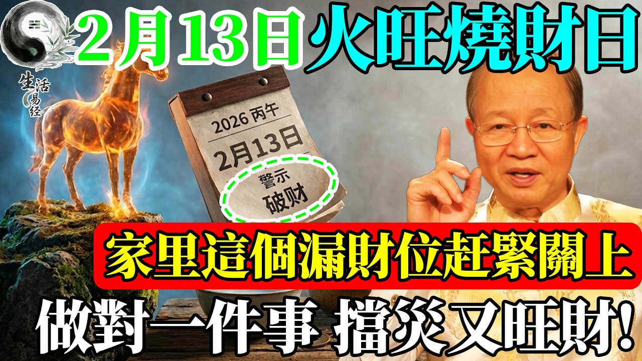 錢包正在『蒸發』！戊午日火土兩旺，家裡這個方位的窗戶趕緊關上，否則財氣散盡！#曾仕強 #易經智慧 #易經 #正能量 #風水 #國學 #國學智慧 #人生哲理 #人生感悟 #因果