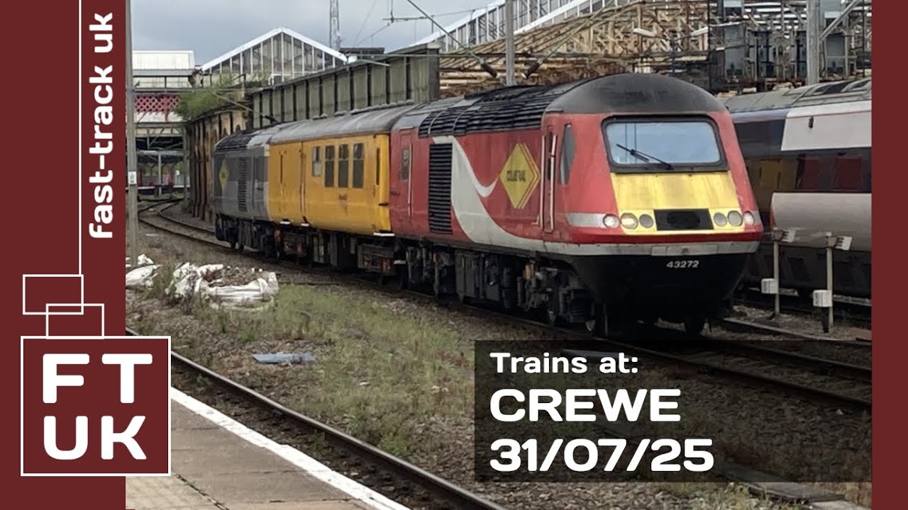 Trains at Crewe - 31/07/25