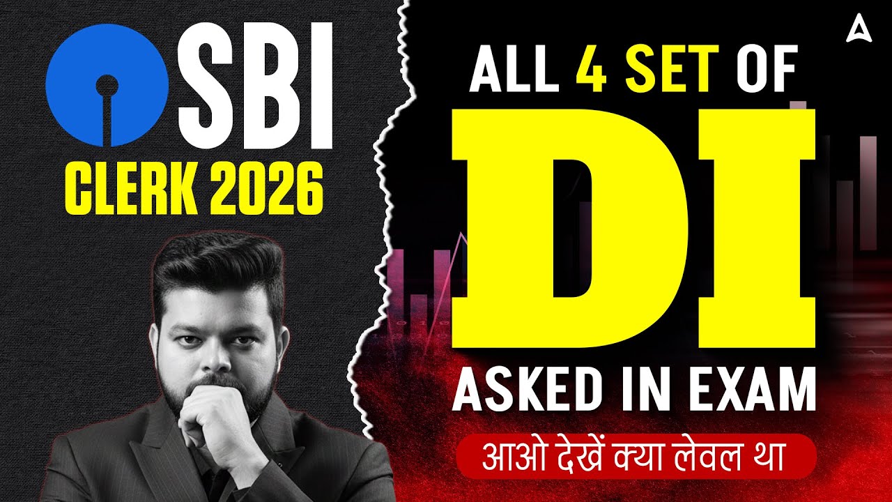 SBI Clerk 2026 | All 4 Set of DI Asked in Exam | By Siddharth Srivastava