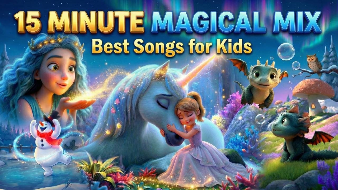 15 MINUTE MAGICAL MIX: Best Songs for Kids 🦄