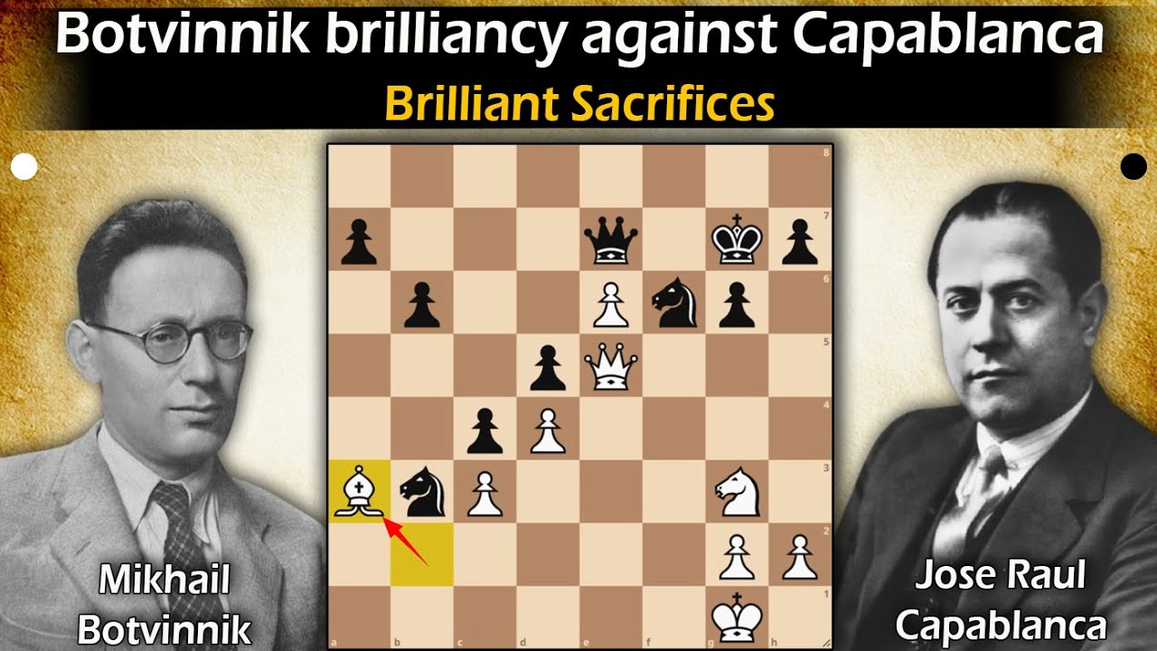 Botvinnik brilliancy against capablanca | Botvinnik vs Capablanca 1938