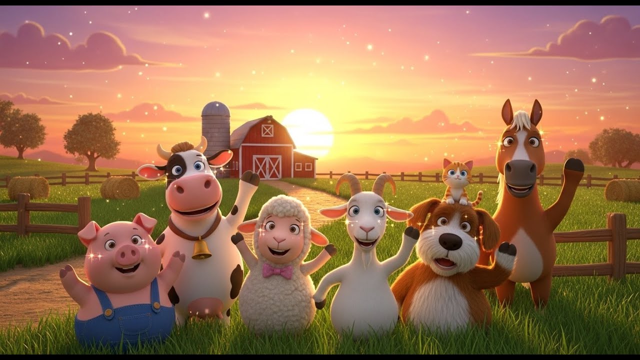 Farm Lullaby Song Birds & Animals | Gentle Sleep Rhyme for Kids | Nursery Rhymes