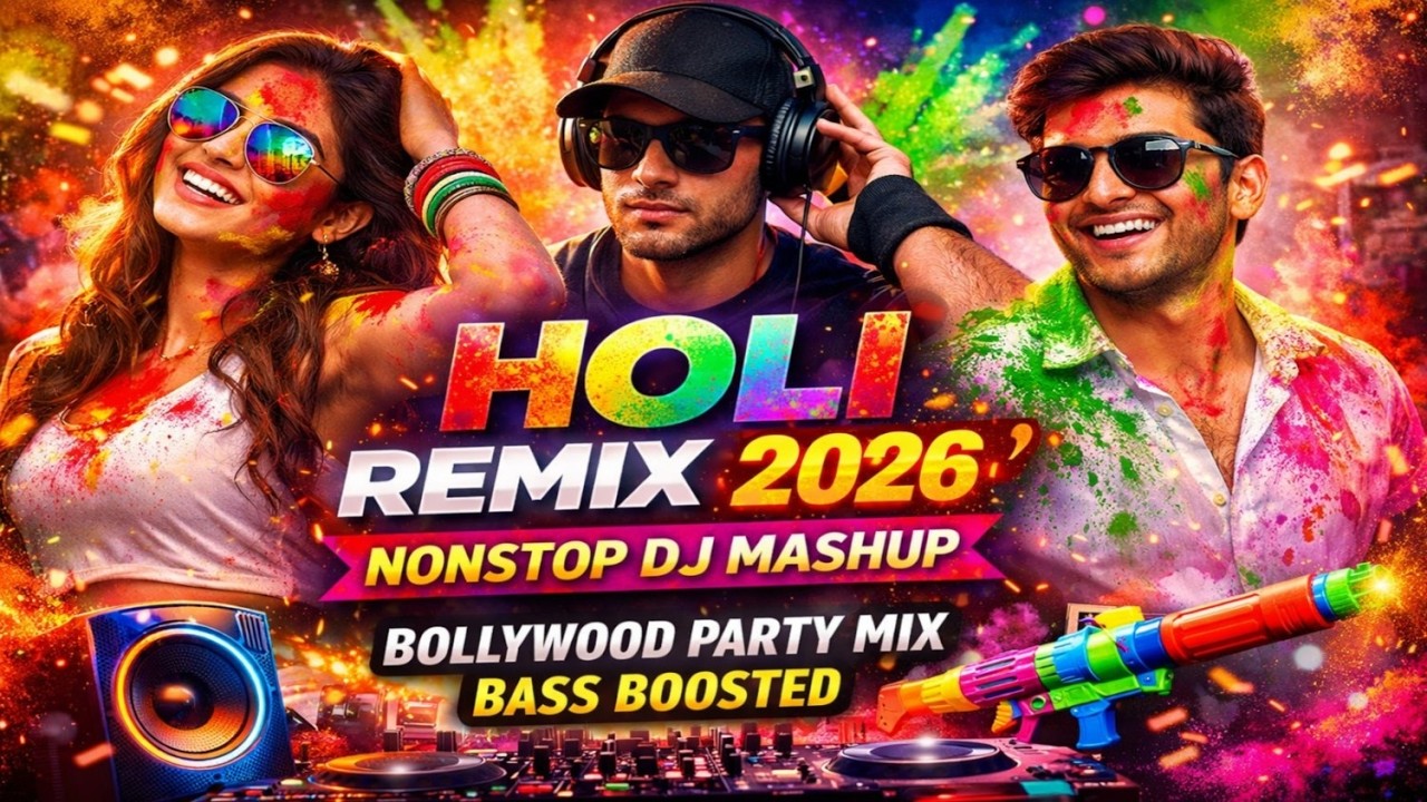 HOLI REMIX 2026 🔥 | Nonstop DJ Holi Mashup | Bollywood Party Dance Mix | Bass Boosted Party Mix New