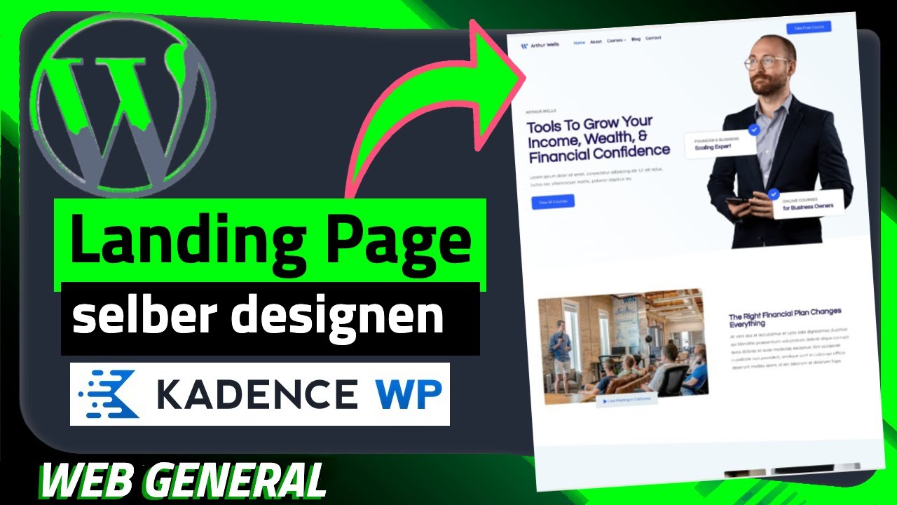 Homepage mit WordPress erstellen [Gutenberg + Kadence]