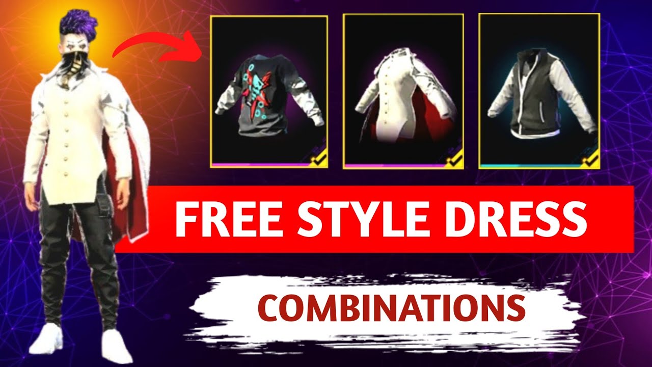 FREE STYLE DRESS COMBINATION 😱 || NO TOP UP COMBINATION 😝 || VENOM 99 🔥 || #combination #freefire 