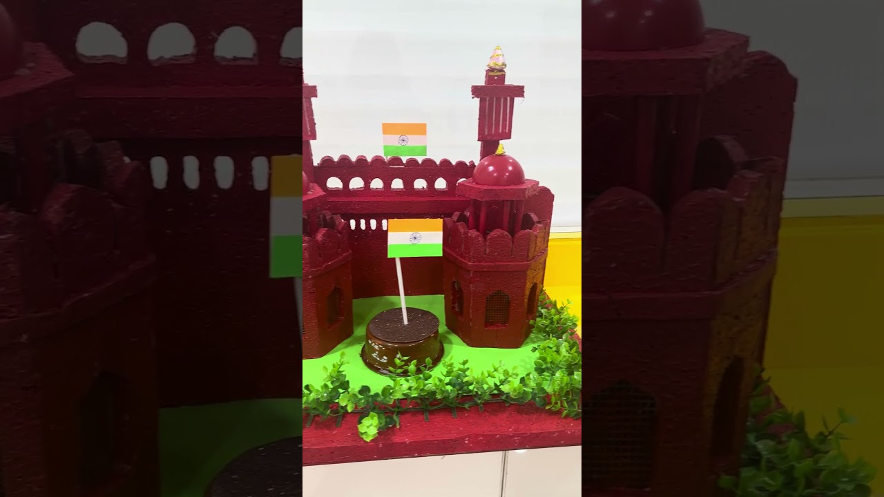 School project on Red fort model using thermcol