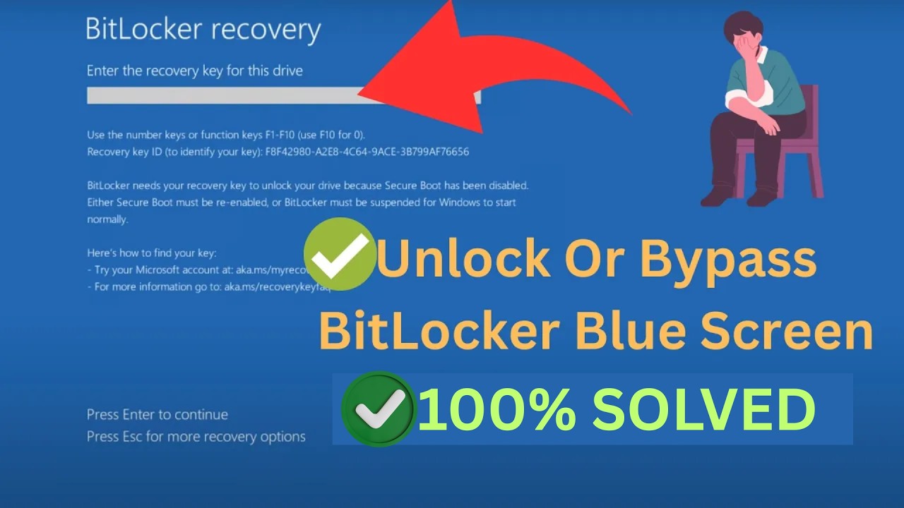 Unlock Or Bypass BitLocker Blue Screen in Windows 11/10 | (✅ Updated - 2024-25)