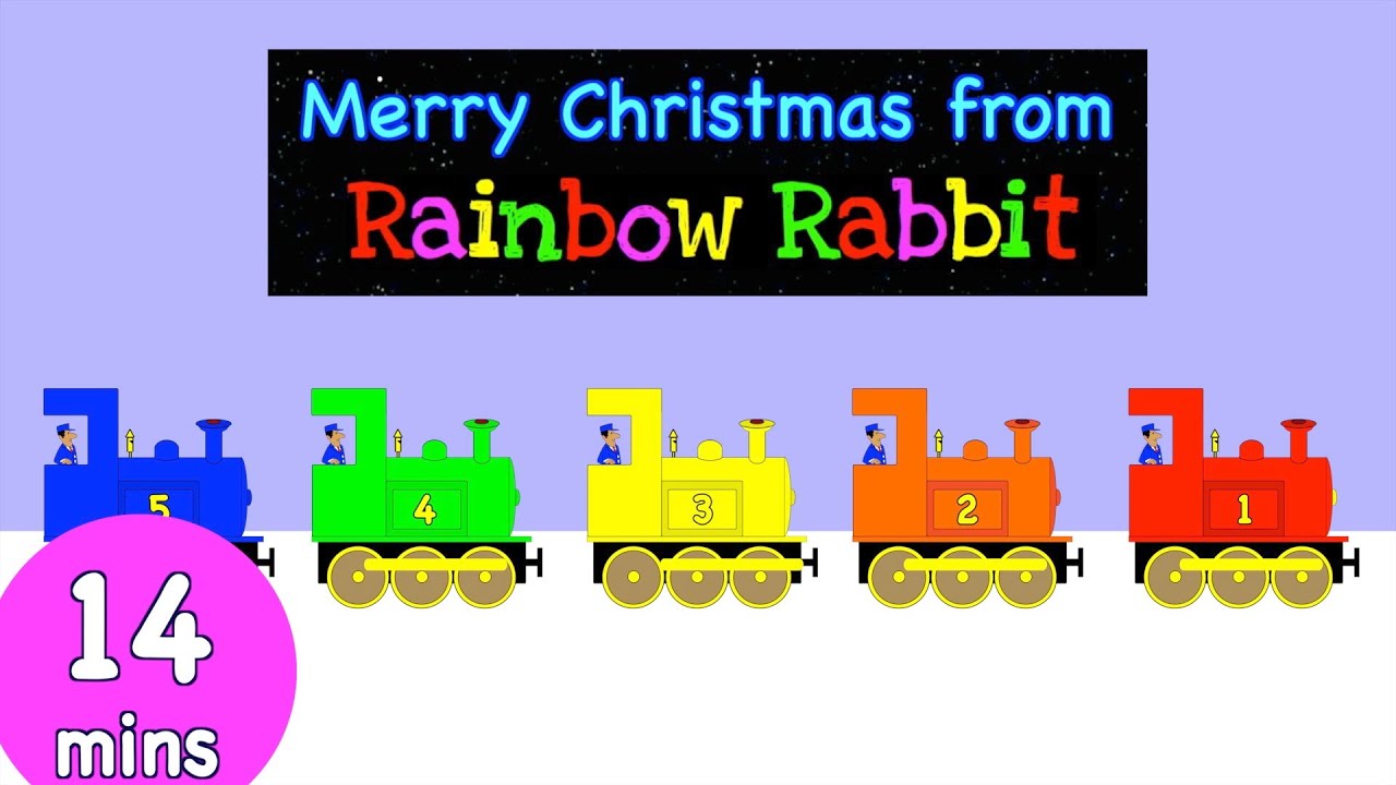 Christmas & Winter Songs | Snow | Presents | Train Songs | @rainbowrabbitsongs | 