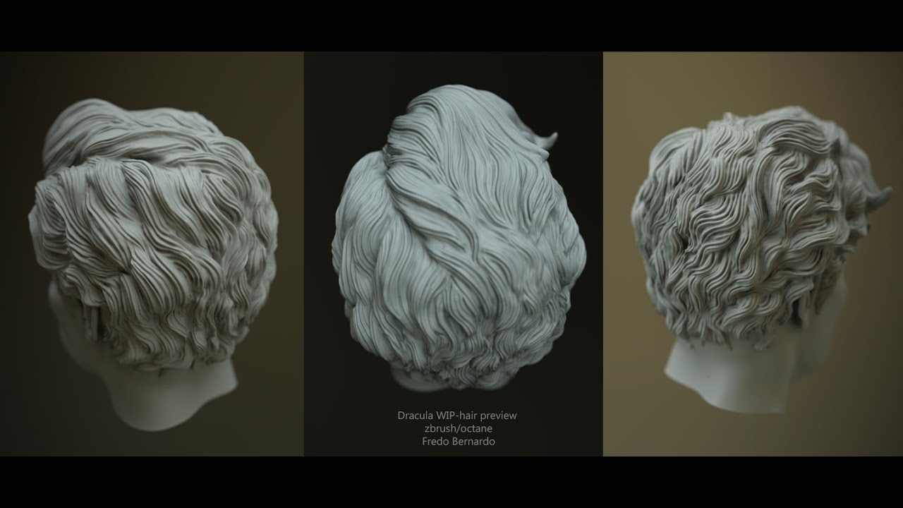 Dracula: Hair (Zbrush Timelapse)