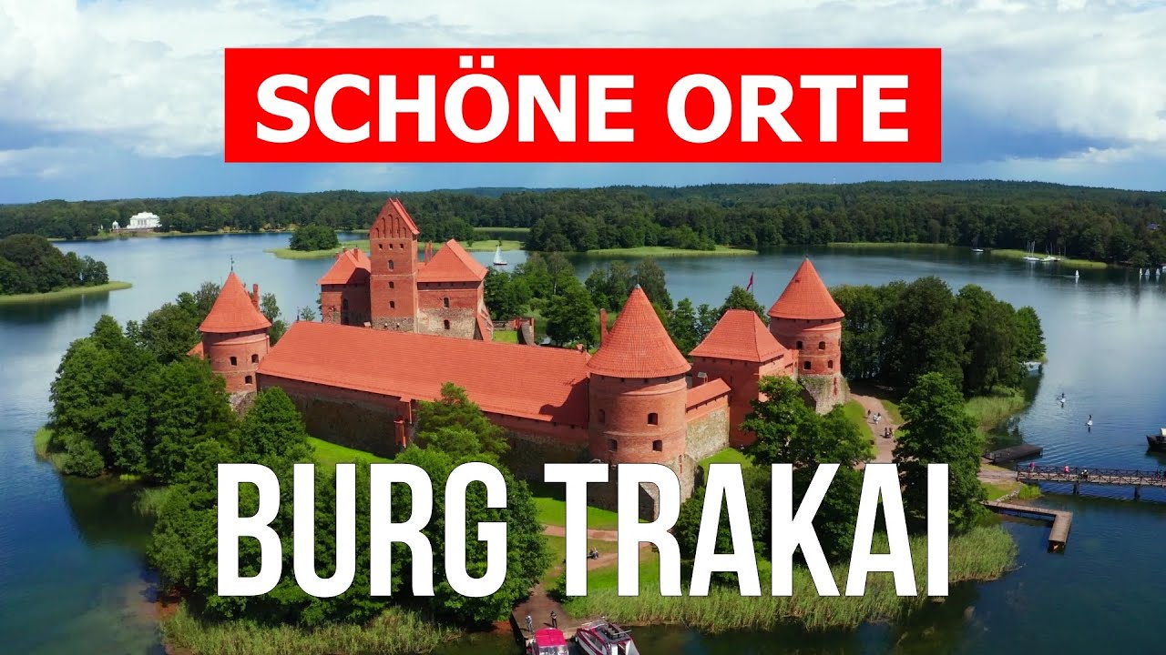 Burg Trakai in 4k. Litauen, Burg Trakai zu besichtigen