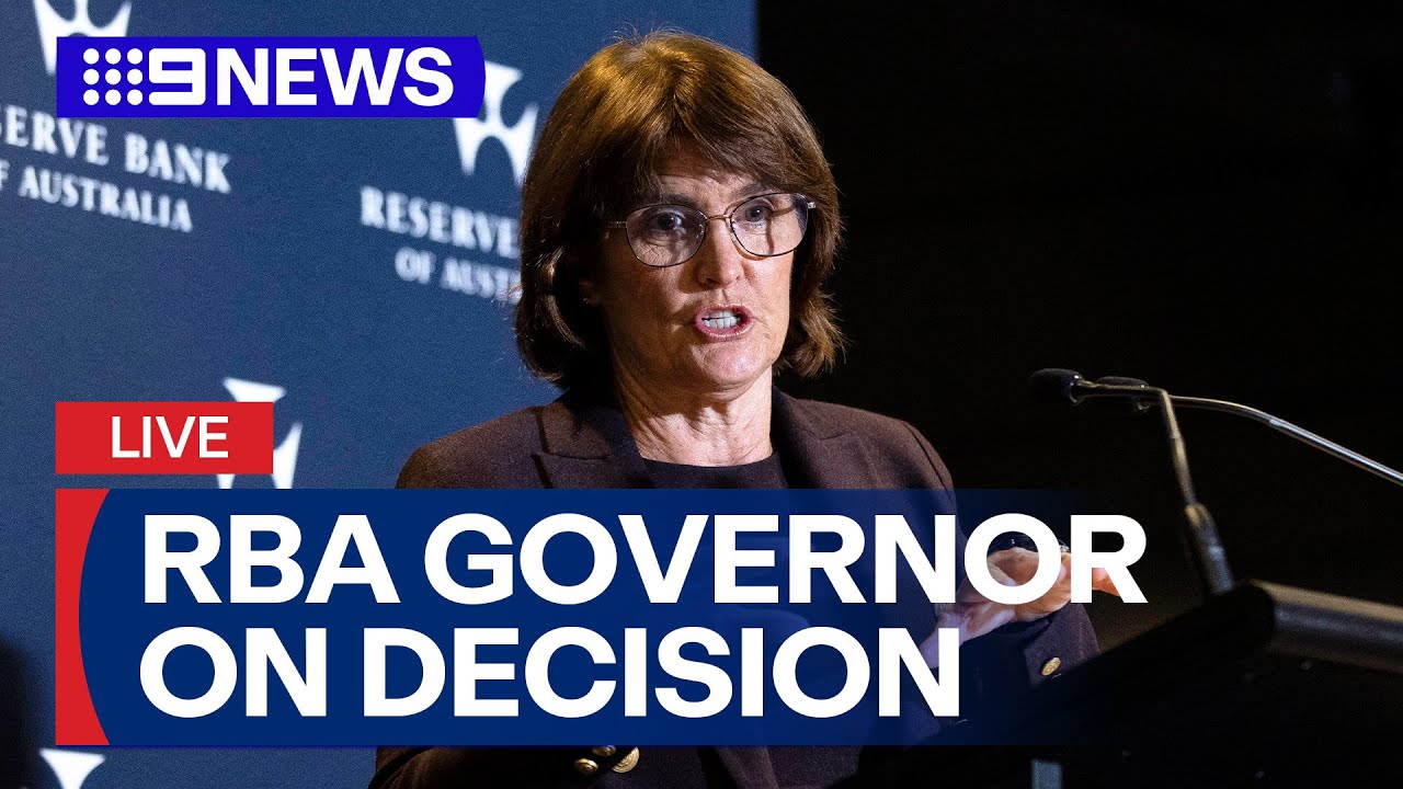 LIVE: Reserve Bank Governor announces RBA's decision | 9 News Australia