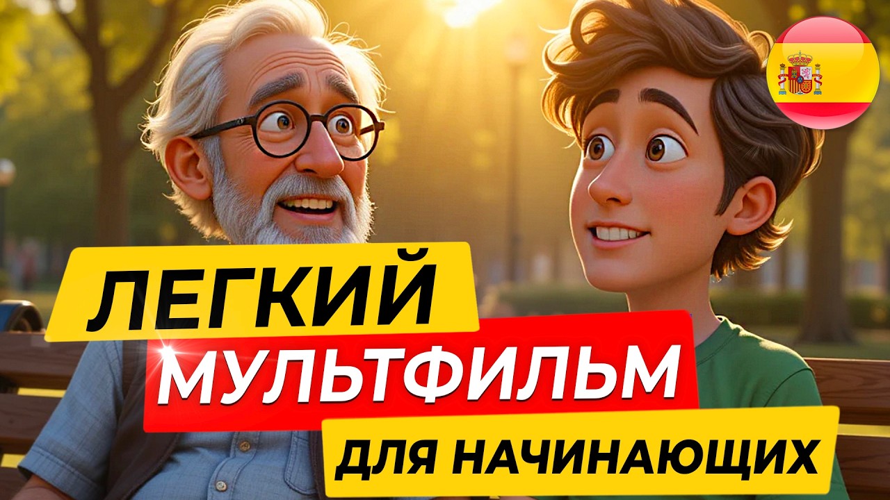 ИСПАНСКИЙ на слух через мудрый мультик про ленивого мужчину 🇪🇸