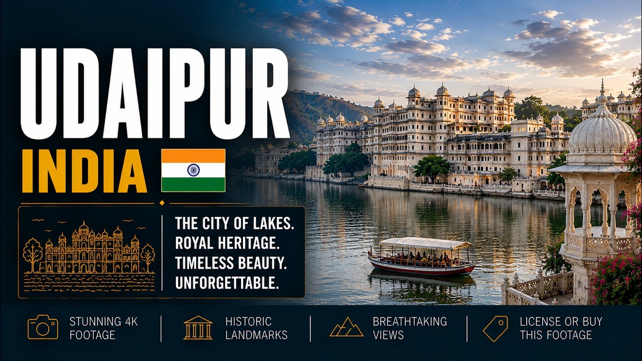 Udaipur ● India 🇮🇳 【4K】 Aerial Cinematic Drone