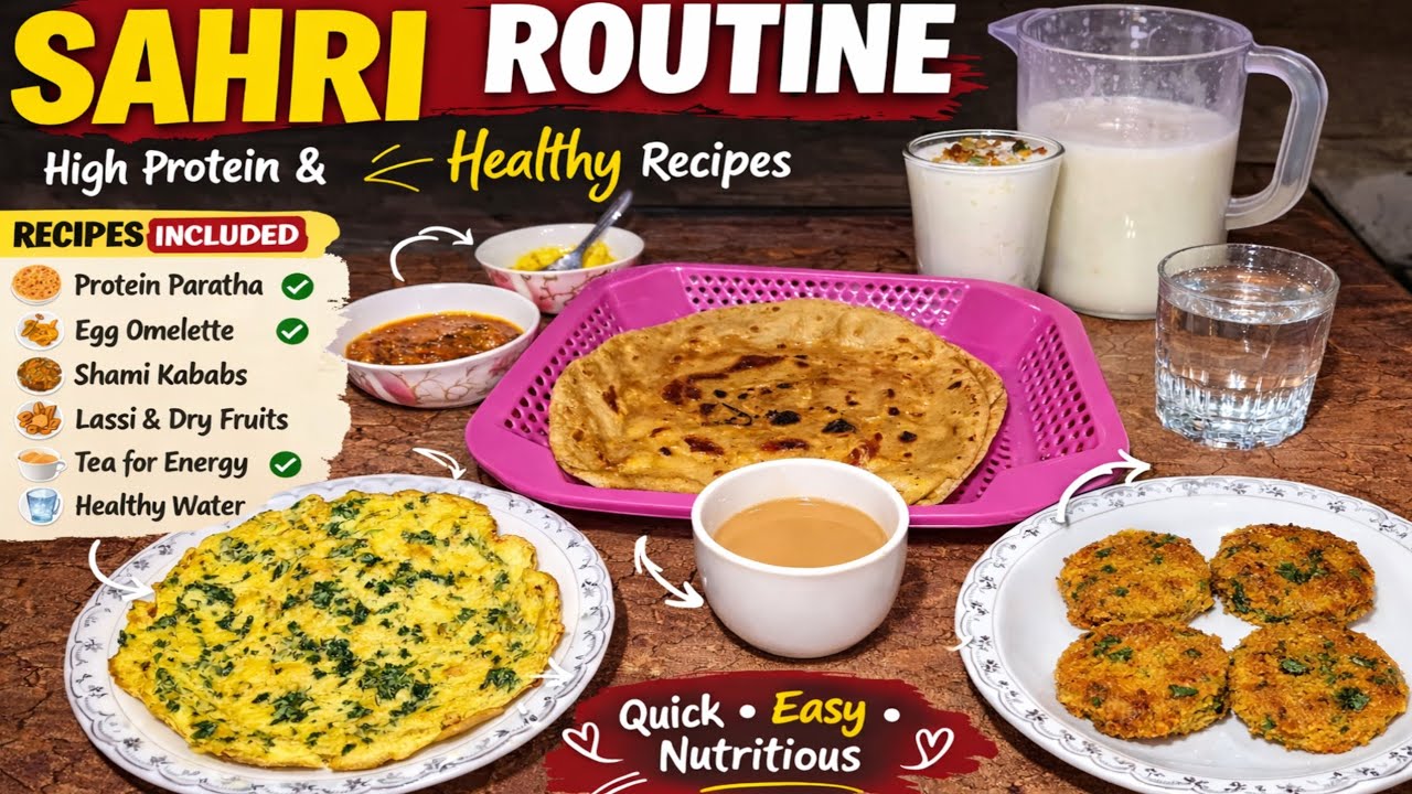 My Healthy Sahri Routine By Mfk | High Protein Sehri Recipes for Ramadan | Quick & Easy Sahri Ideas 