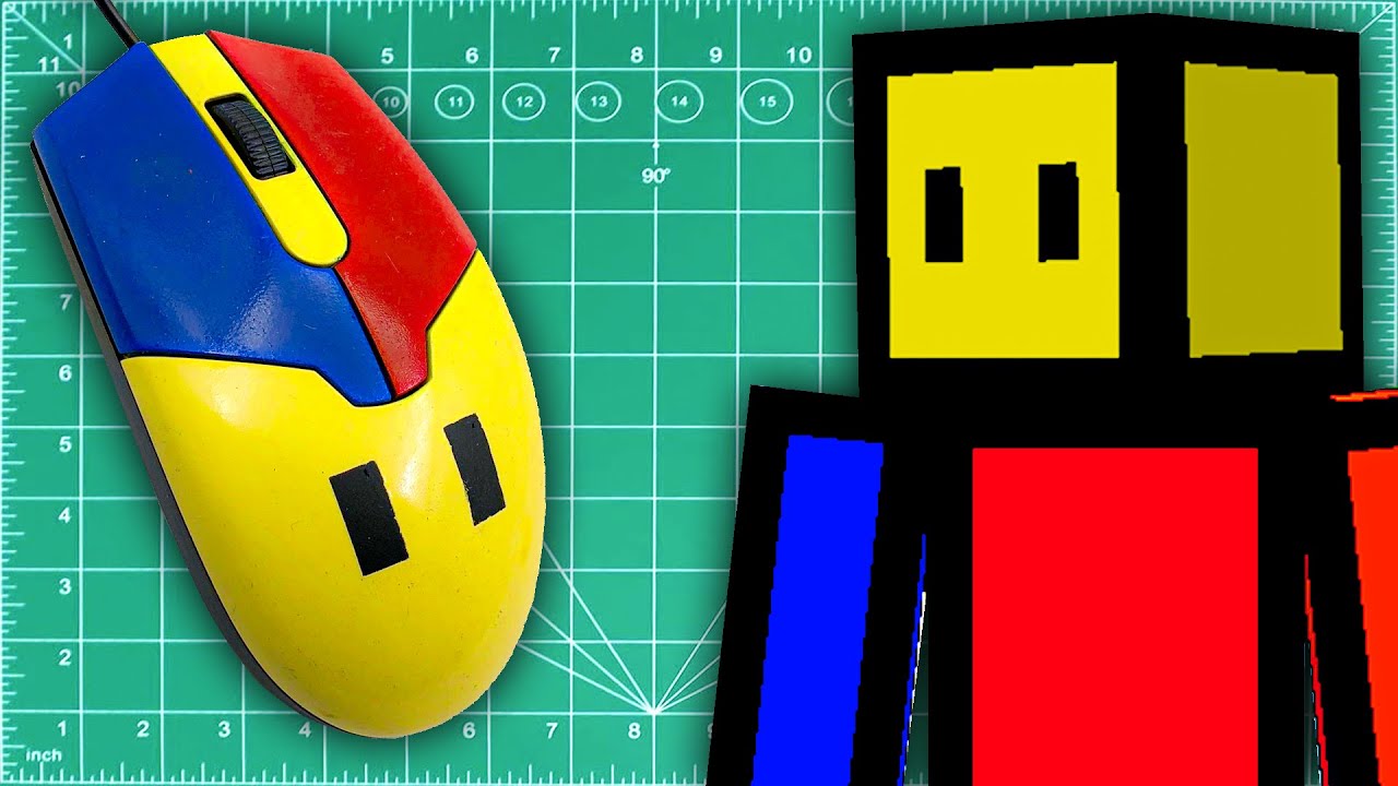 MODIFIQUE mi MOUSE para CONVERTIRLO en mi SKIN de MINECRAFT