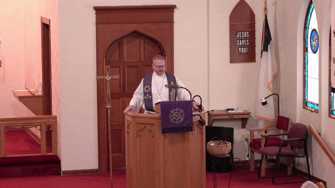Sermon for First Sunday in Lent, Feb. 22, 2026, with Rev. Daniel Warner, Immanuel Lutheran Church