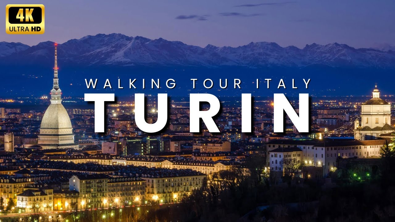 Turin Summer Walking Tour in 4K ☀️ | Exploring the Heart of Northern Italy - Piedmont
