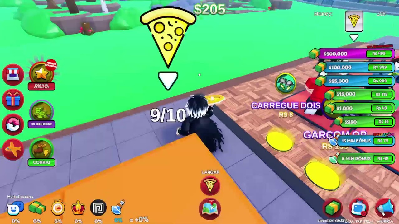 Jogando Roblox