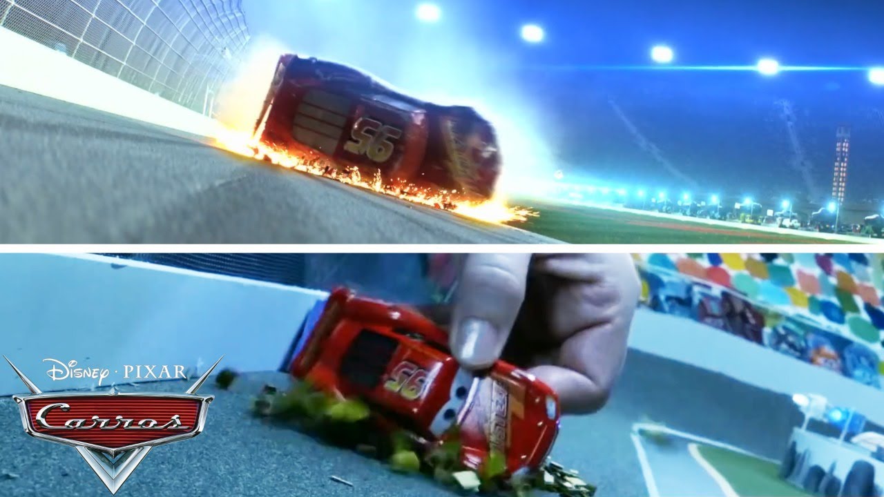 Relâmpago McQueen cena da batida  - Trecho do filme |  Pixar Cars