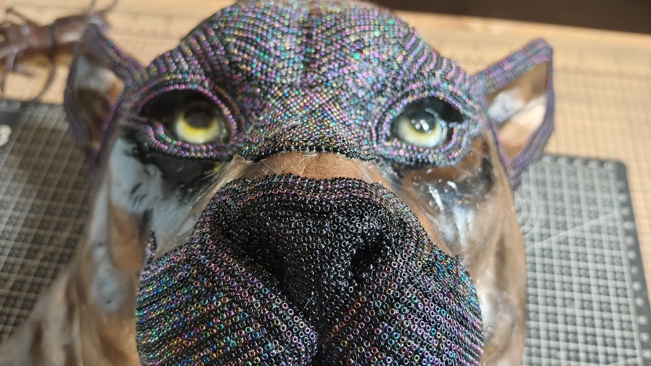 Proceso de Pantera Huichol en dos tonos 🐆