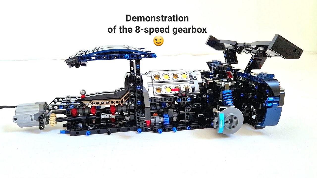 How to build a 1:8 Hypercar Part 5: Rear axle + Engine + Gearbox + Middle part