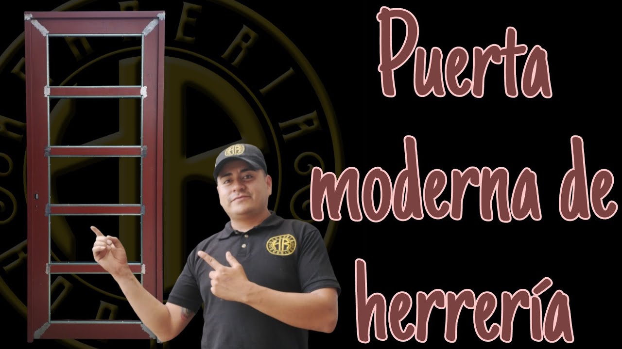 Puerta moderna de herrería