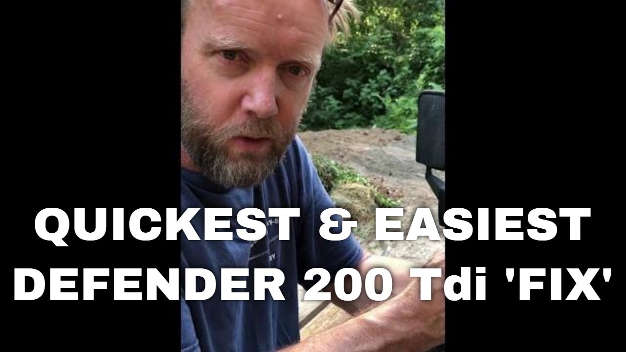 Defender Engine breather replacement - quickest and easiest Tdi 'fix' ?