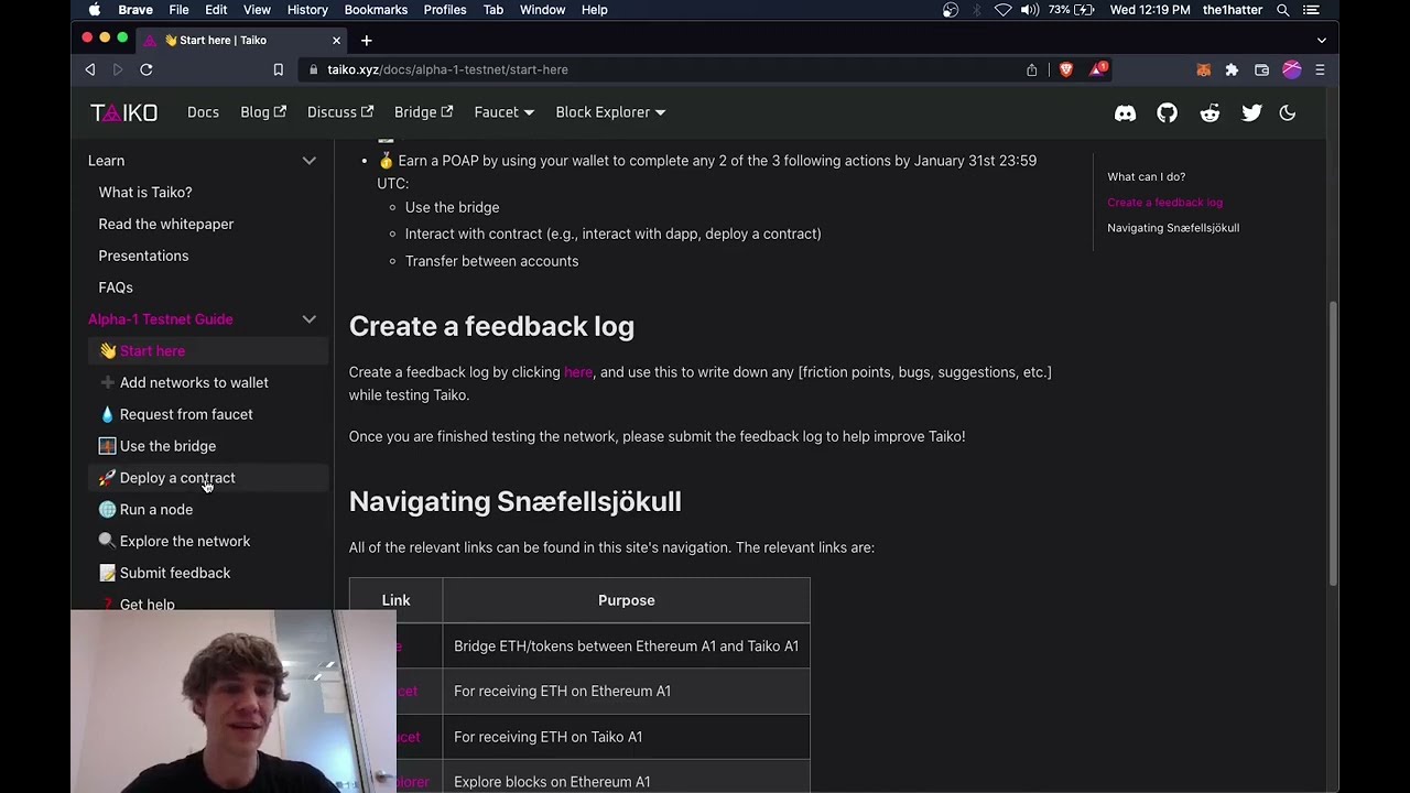 Taiko zk-EVM Alpha-1 Testnet - Deploying a Smart Contract