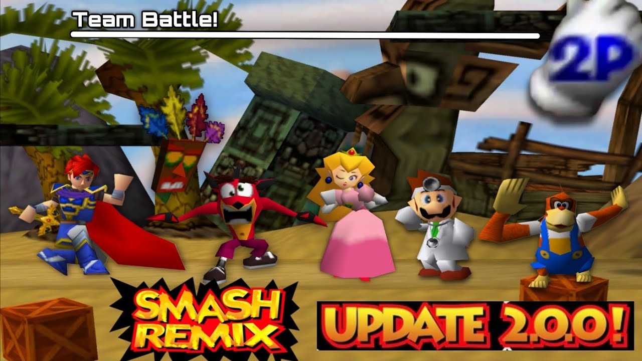 NEW Characters in Smash Remix?!💥 - Smash Remix 2.0.0 - Team Battle - Multiplayer Gameplay