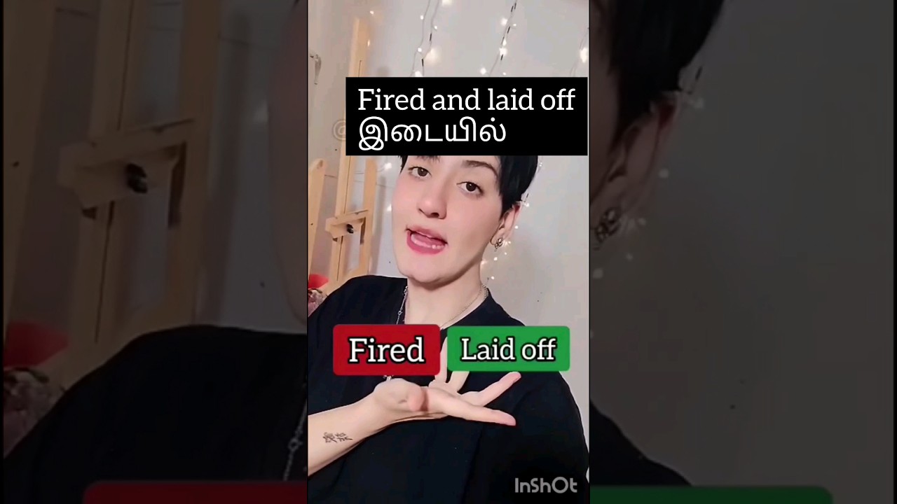 Daily use English sentences.  difference between Fired & Laid off. #shorts #youtubeshorts