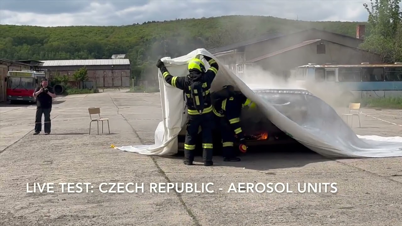 Fire Isolator - how to fight electric car fires | Live test compilation 2023