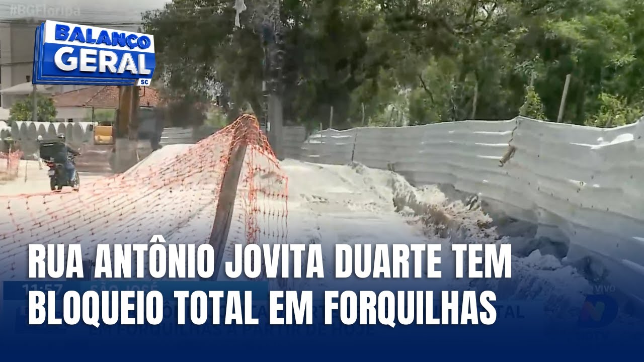 Rua Antônio Jovita Duarte é bloqueada para obras em Forquilhas