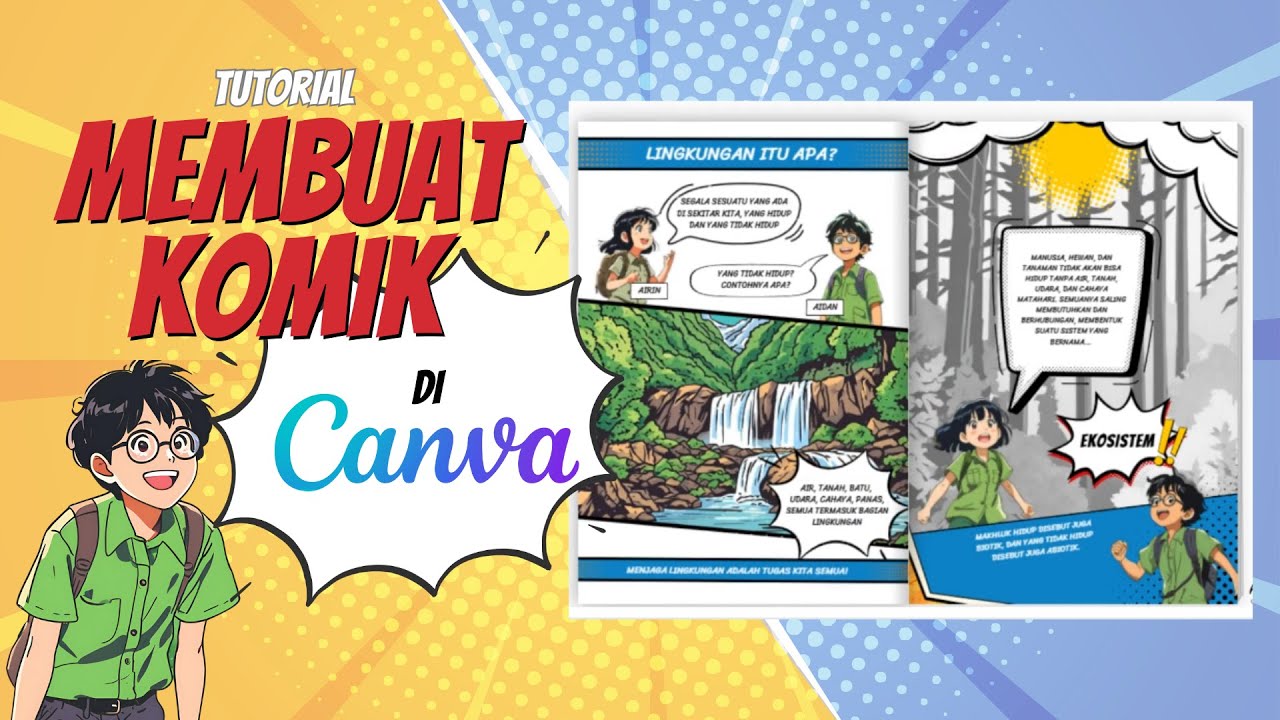 Cara Mudah Membuat Komik di Canva | Tutorial | Media Ajaib