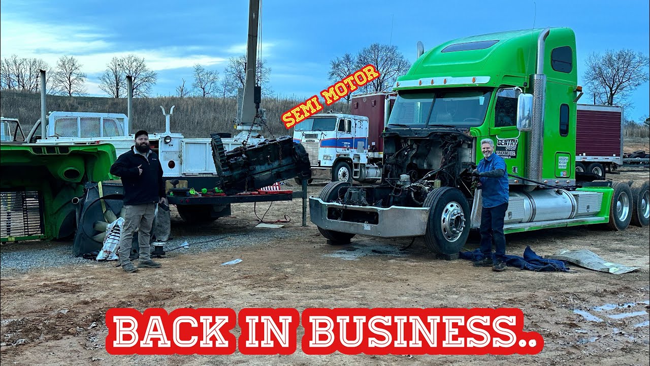 First Job With The Service Truck Goes So Smooth!! It picked up A Semi Engine..