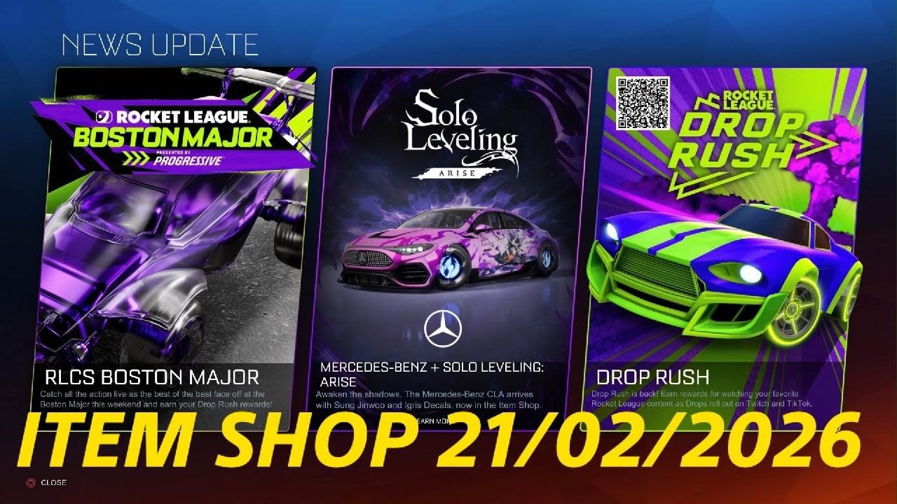 Rocket League ITEM SHOP 21/02/2026