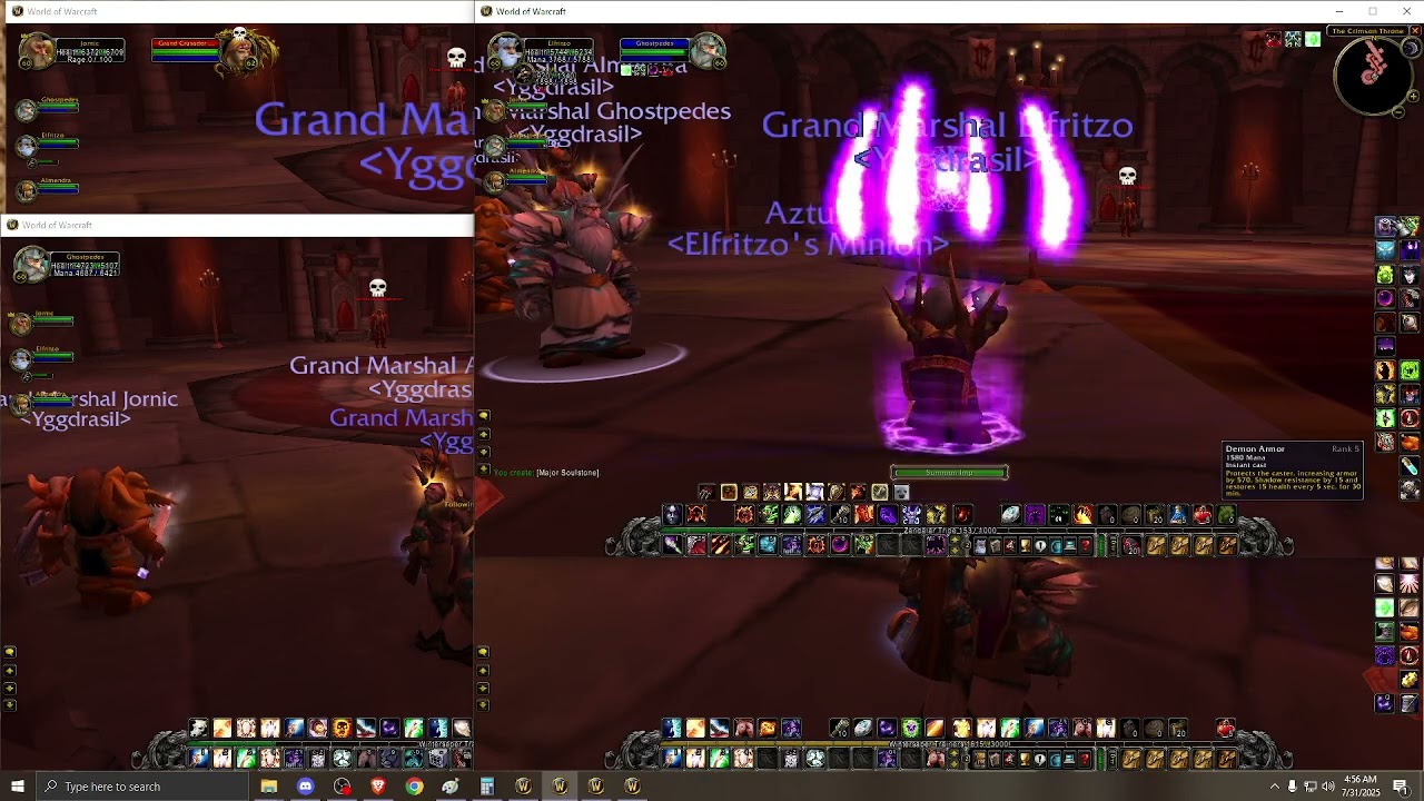 Session 1:  World of Warcraft (Balnazzar run 2)
