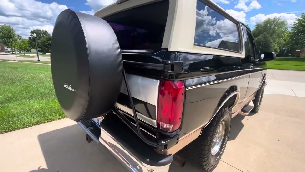 1995 BRONCO EDDIE BAUER 5.0 WALK AROUND INTERIOR COLD START