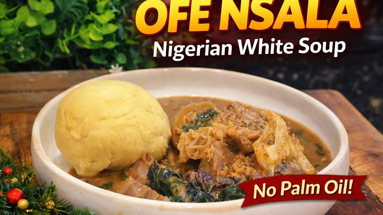Ofe Nsala (Nigerian White Soup) | Authentic Igbo Soup Without Palm Oil | Livivs Kitchen