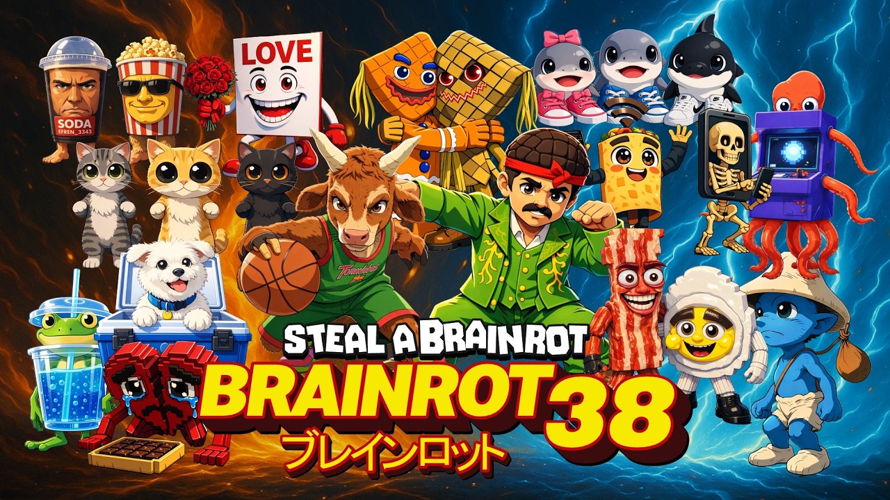 MindRotsu - STEAL A BRAINROT Anime Opening Song Ep38 (Official Music Video)