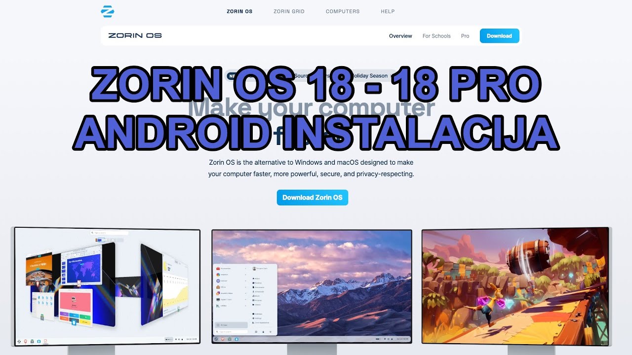 Instalacija Android-a na ZORIN OS 18 i 18 PRO