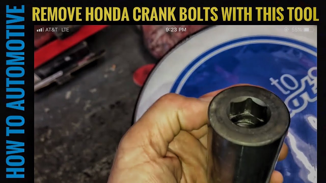 How To Easily Remove Honda Crankshaft Pulley Bolts With The Lisle 77080 Crank Bolt Socket!