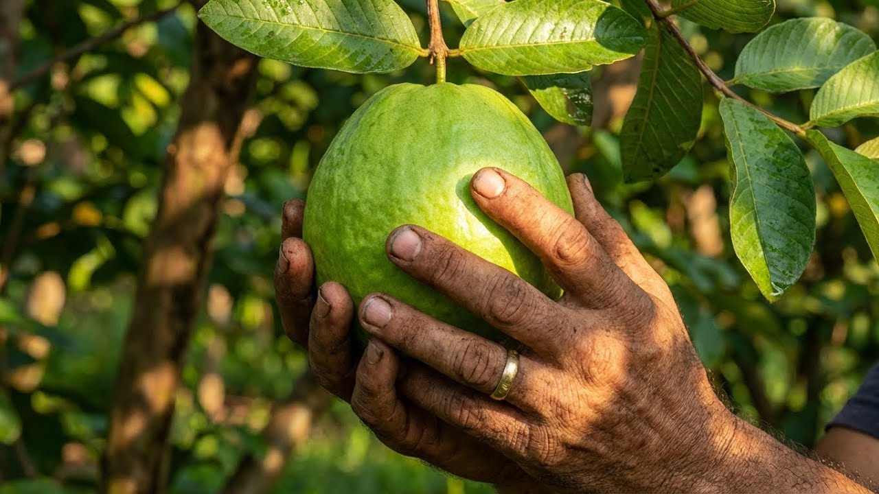Giant Guava Harvest The Incredible Way Farmers Pick Massive Fruits