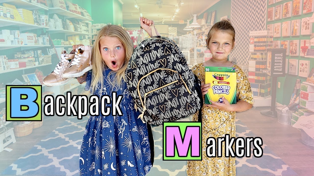 BUYING My School Supplies in ALPHABETICAL ORDER!