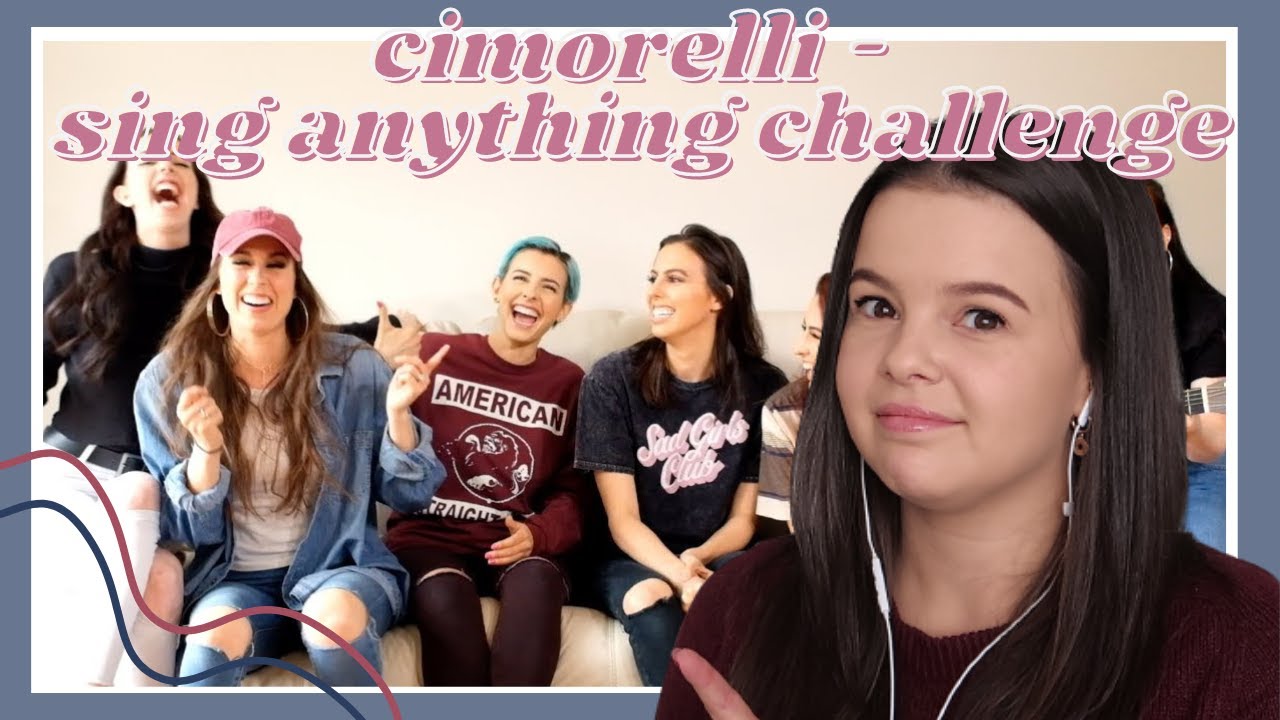 Cimorelli - Sing Anything Challenge Реакция | Carmen Reacts