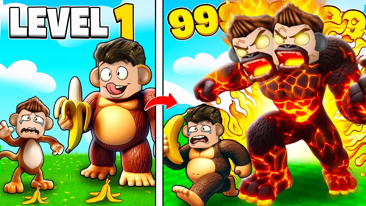 EAT A GORILLA SIMULATOR IN ROBLOX !!