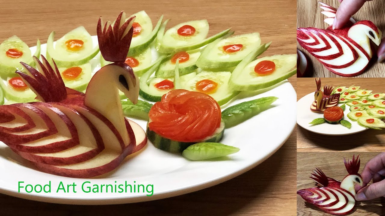 Apple Peacock Carving | How To Make A Peacock With An Apple